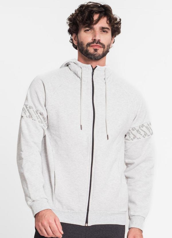 Diametro - Jaqueta com Capuz Masculina Cinza