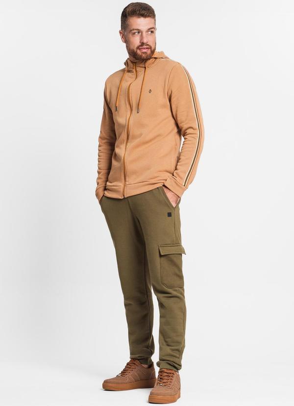 Diametro - Jaqueta com Capuz Masculina Marrom 3