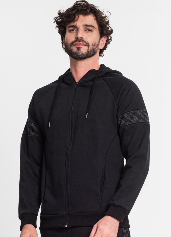 Diametro - Jaqueta com Capuz Masculina Preto