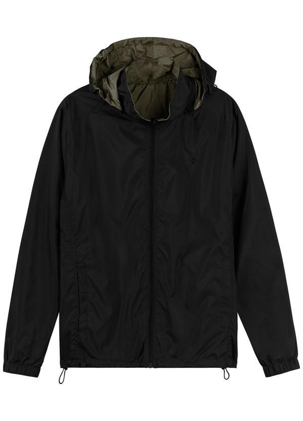 Diametro - Jaqueta com Capuz Microfibra Preto