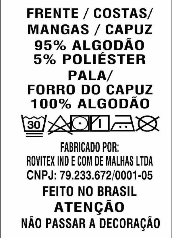 Diametro - Jaqueta com Capuz Moletom Moline Felpa Azul 5