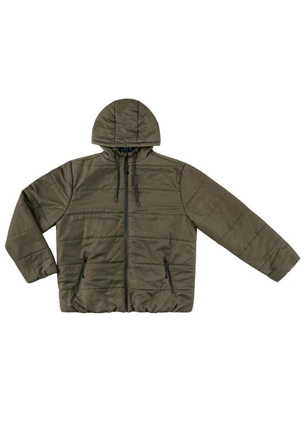 Diametro - Jaqueta com Capuz Plus Size Verde