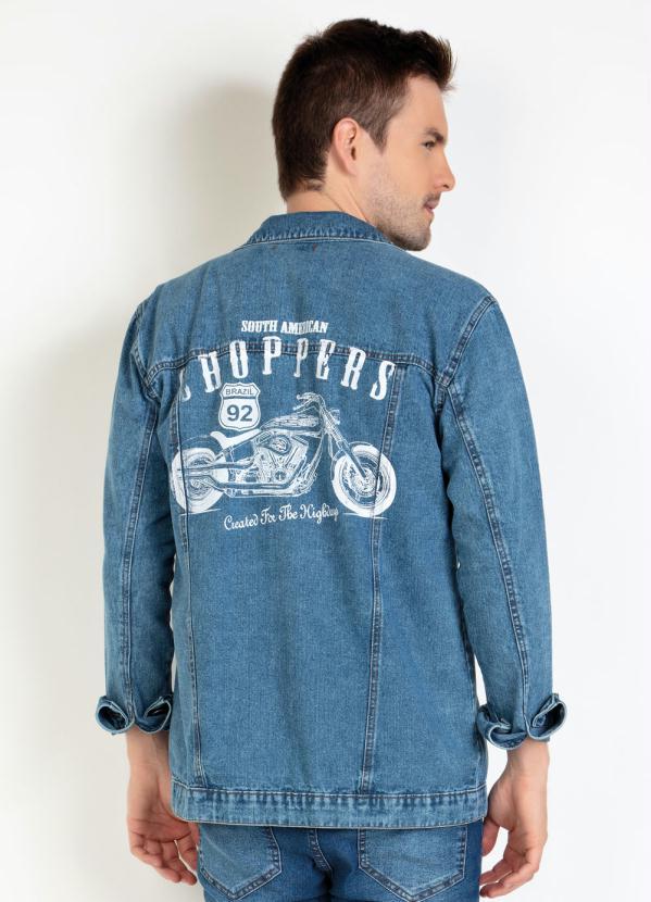 Actual - Jaqueta Jeans Estampa Costas 2