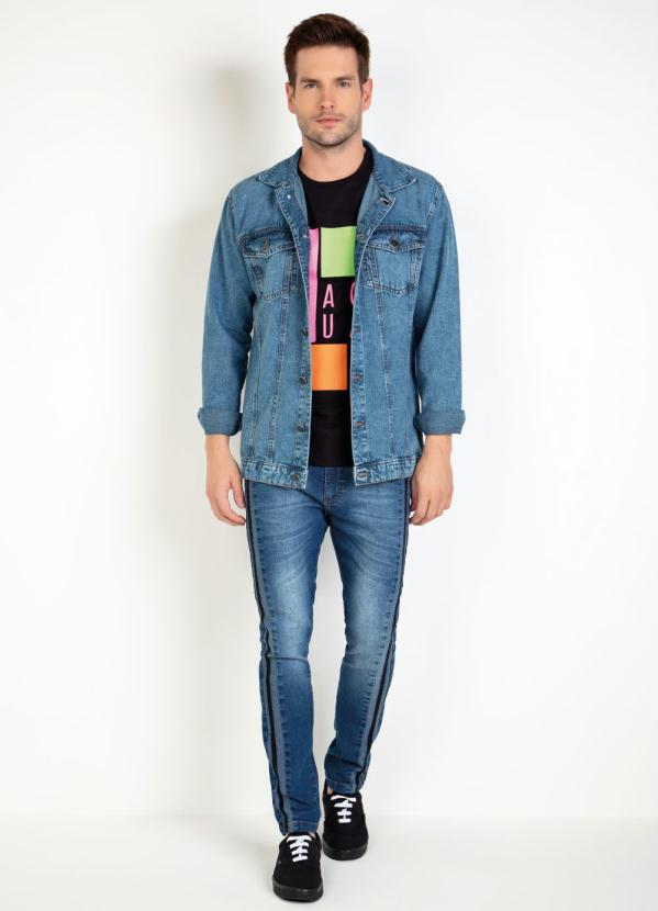 Actual - Jaqueta Jeans Estampa Costas 4