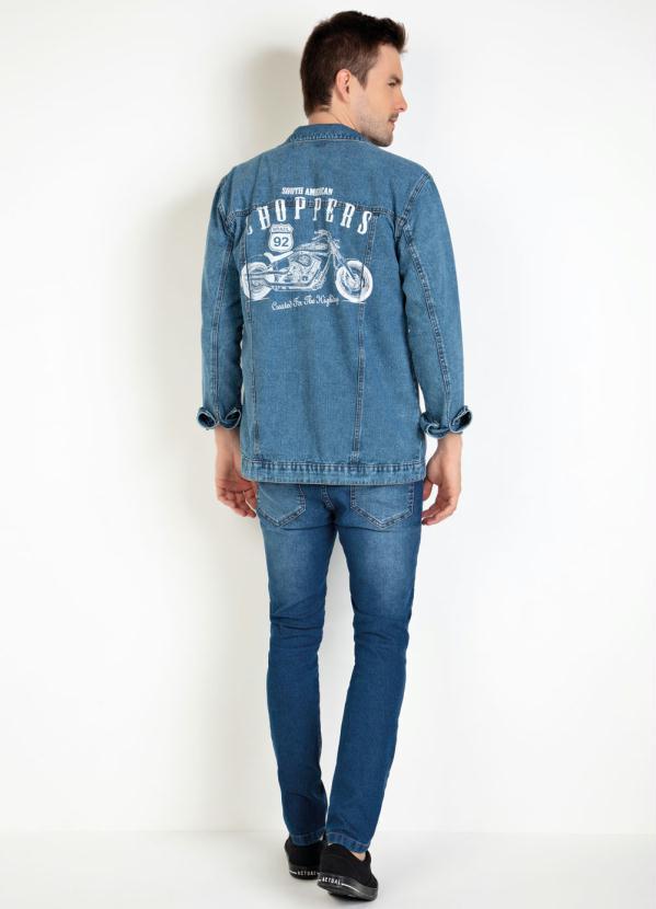Actual - Jaqueta Jeans Estampa Costas 5