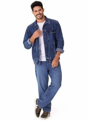Malwee - Jaqueta Jeans Tradicional Azul Escuro - MALWEE