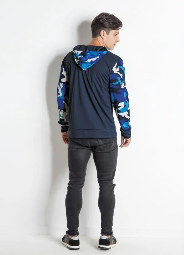 Moda Pop - Jaqueta Marinho e Camuflada com Zíper 4