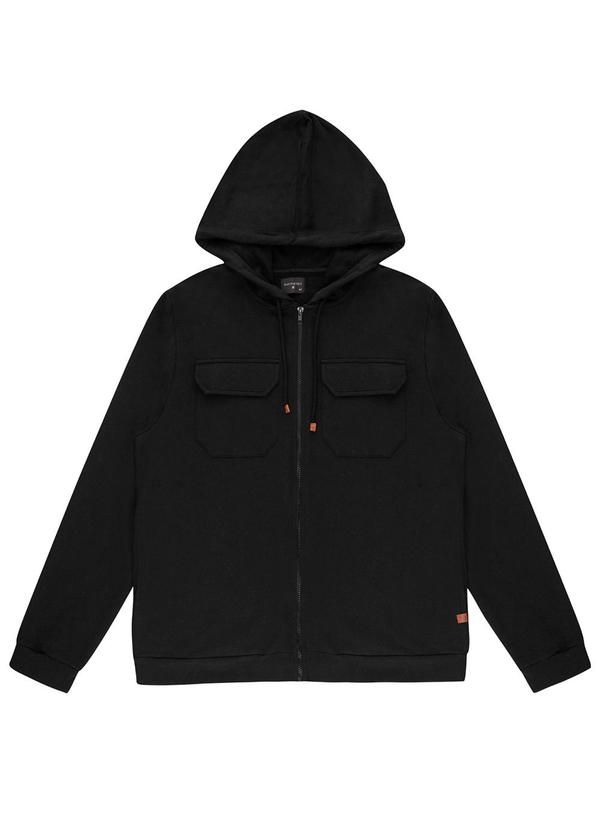 Diametro - Jaqueta Masculina com Capuz Moletom Preto 1