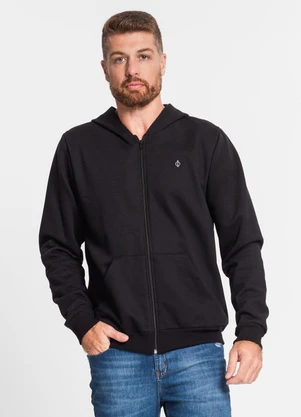 Diametro - Jaqueta Masculina com Capuz Preto - DIAMETRO