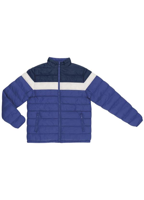 Diametro - Jaqueta Masculina em Microfibra Azul
