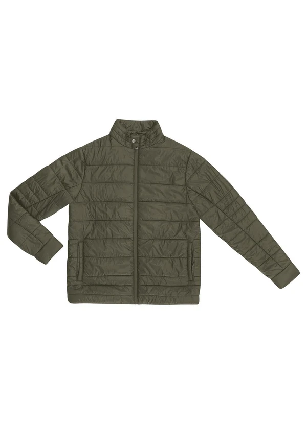 Diametro - Jaqueta Masculina em Microfibra Verde