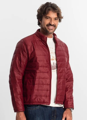Diametro - Jaqueta Masculina em Microfibra Vermelho - DIAMETRO