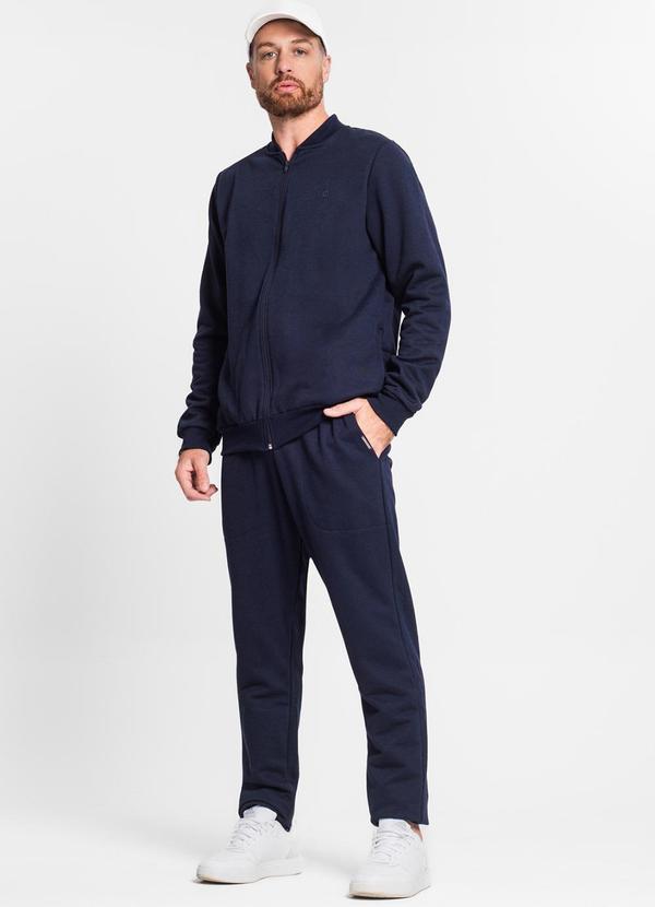 Diametro - Jaqueta Masculina em Moletom Azul 3