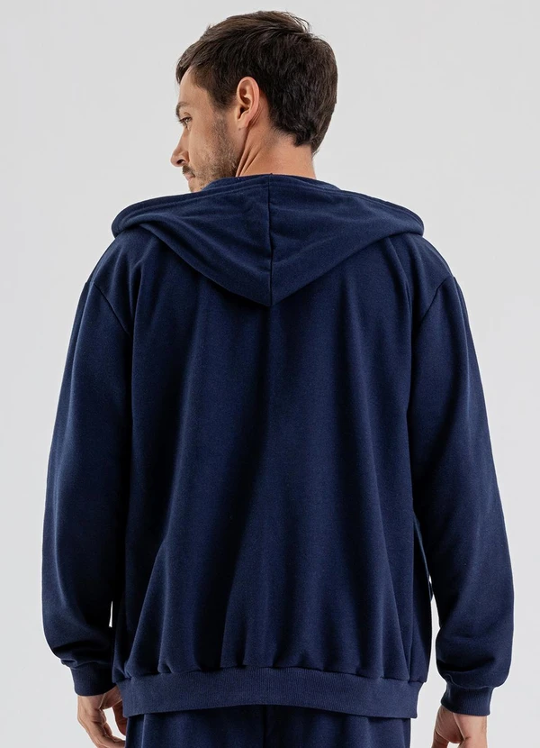 Just Basic - Jaqueta Masculina em Moletom Azul 2