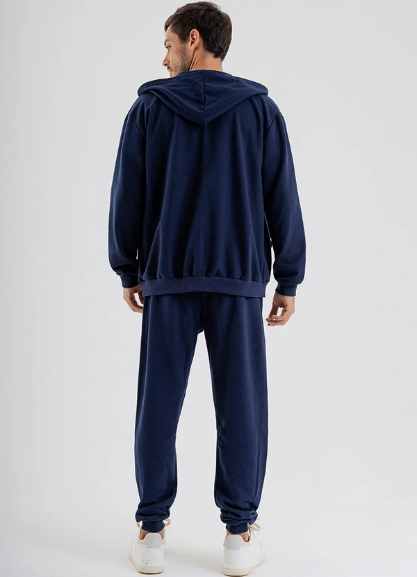 Just Basic - Jaqueta Masculina em Moletom Azul 4