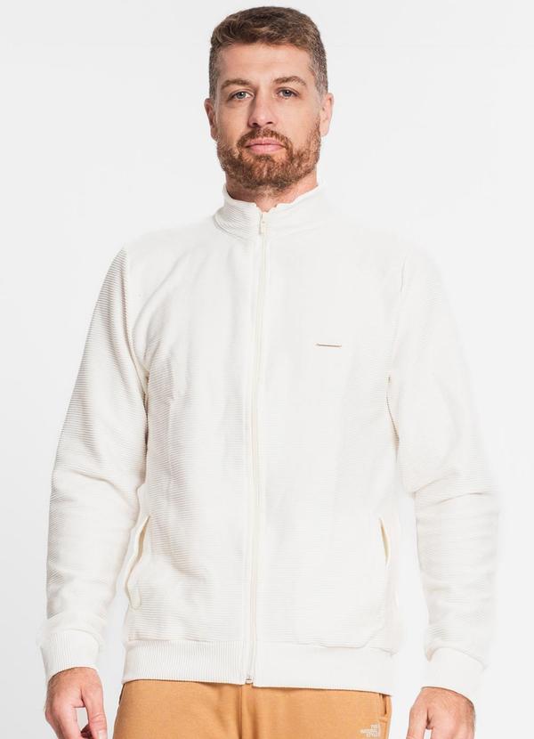 Diametro - Jaqueta Masculina em Moletom Bege