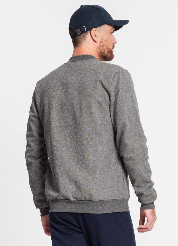 Diametro - Jaqueta Masculina em Moletom Cinza 2
