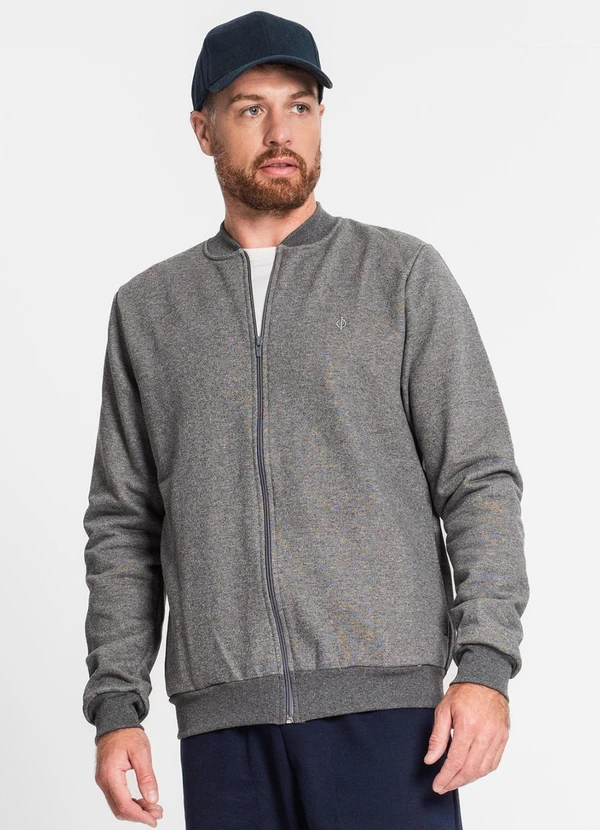 Diametro - Jaqueta Masculina em Moletom Cinza 3
