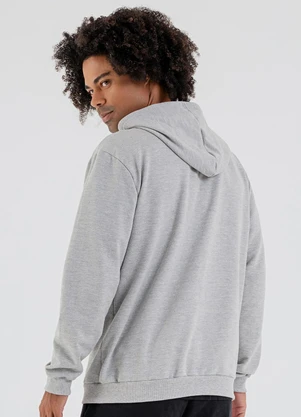 Just Basic - Jaqueta Masculina em Moletom Cinza - JUST BASIC