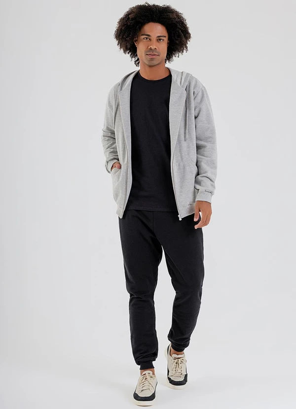 Just Basic - Jaqueta Masculina em Moletom Cinza 5