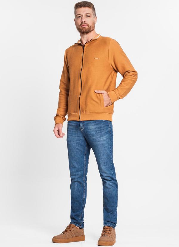 Diametro - Jaqueta Masculina em Moletom Marrom 3