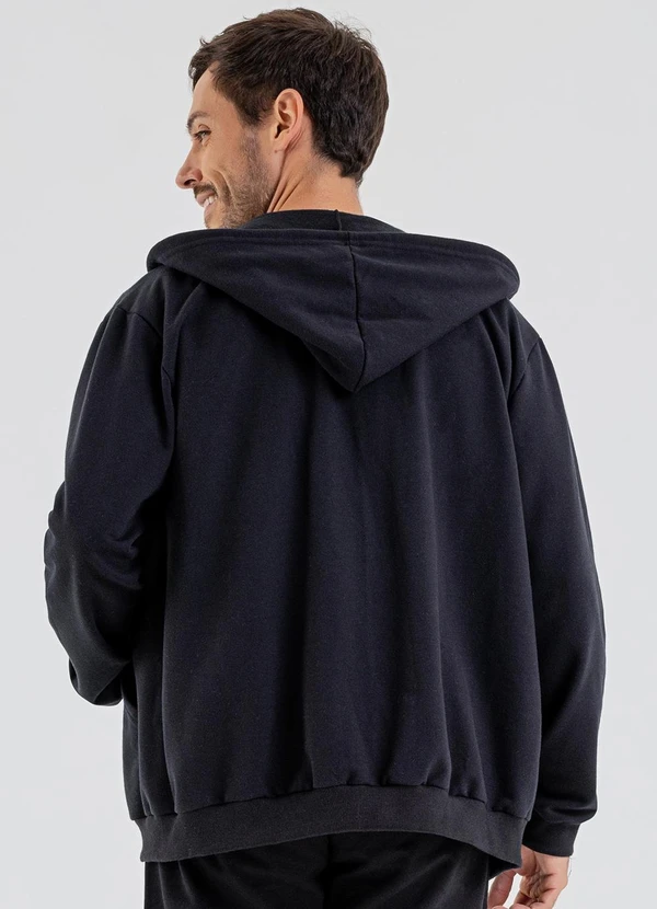 Just Basic - Jaqueta Masculina em Moletom Preto 2