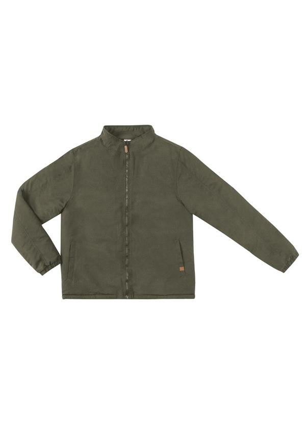 Diametro - Jaqueta Masculina em Suede Verde