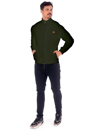 Decoy - Jaqueta Masculina Manga Raglan Verde - DECOY