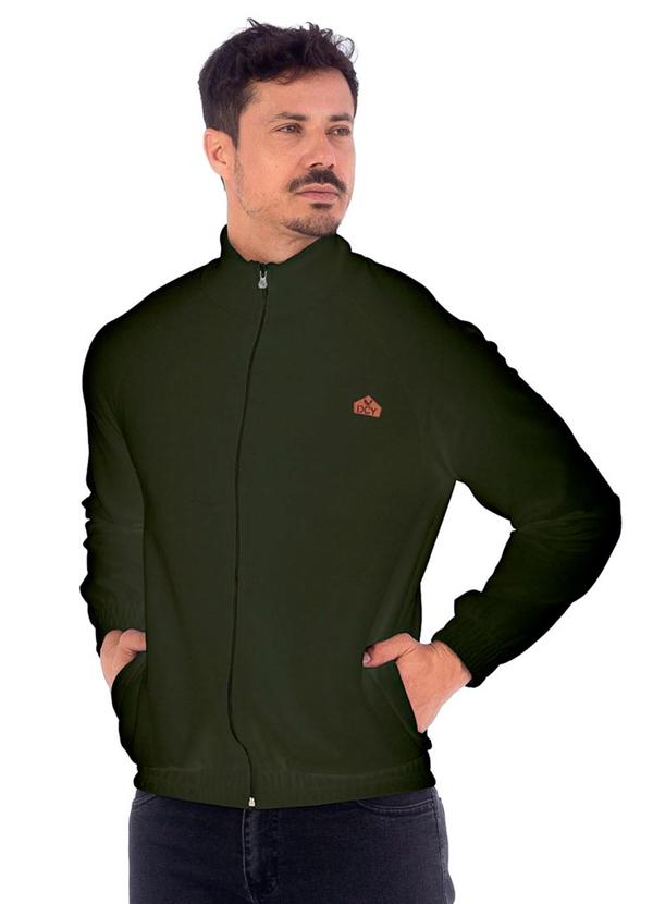 Decoy - Jaqueta Masculina Manga Raglan Verde