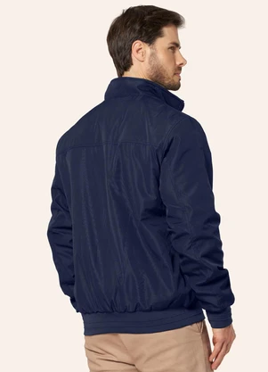 Diametro - Jaqueta Masculina Microfibra Forrada Azul - DIAMETRO