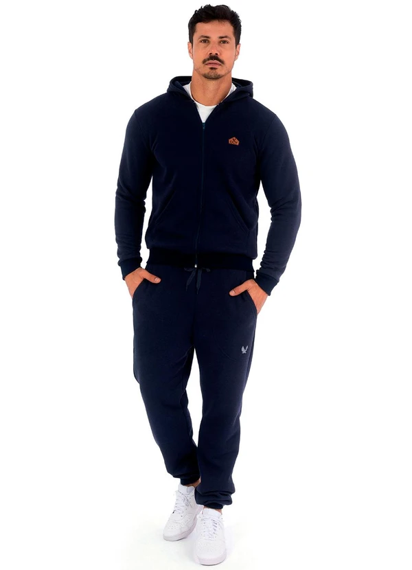 Decoy - Jaqueta Masculina Moletom com Capuz Azul 2