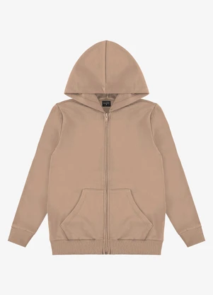 Diametro - Jaqueta Masculina Moletom Peluciado Marrom - DIAMETRO