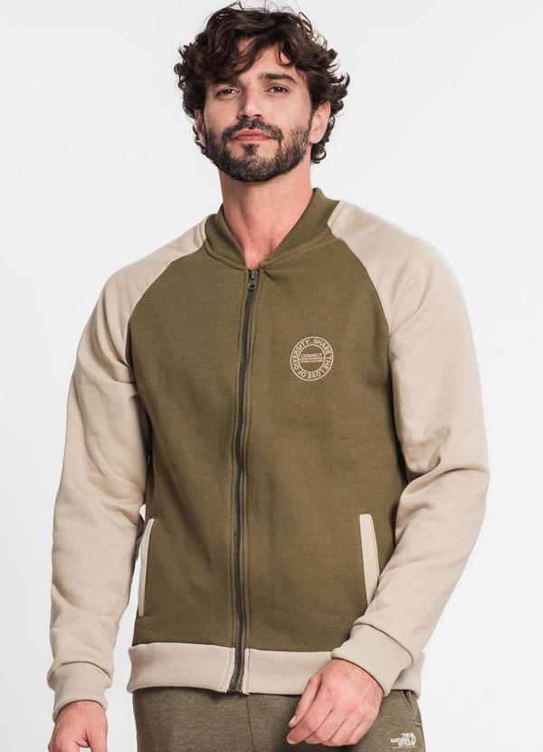 Diametro - Jaqueta Masculina Moletom Verde