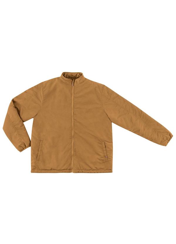 Diametro - Jaqueta Masculina Plus Size em Suede Marrom