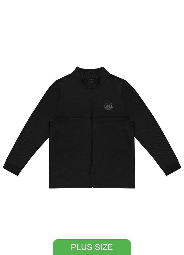 Diametro - Jaqueta Masculina Plus Size Preto