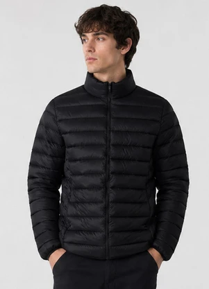 Rovitex - Jaqueta Masculina Puffer em Poliamida Preto - ROVITEX