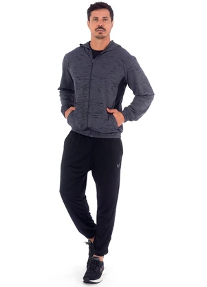 Decoy - Jaqueta Masculina Suplex com Capuz Cinza - DECOY