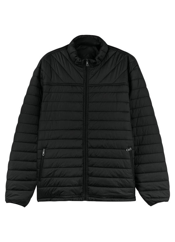 Diametro - Jaqueta Microfibra Plus Size Preto