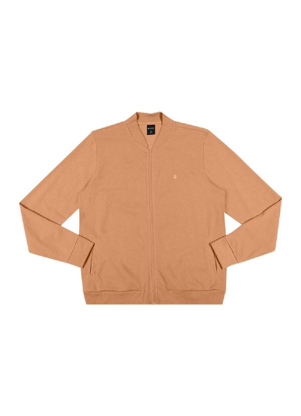 Rezzato - Jaqueta Minimalista Zíper Masculino Marrom