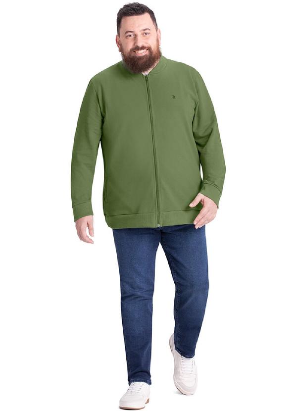 Rezzato - Jaqueta Minimalista Zíper Masculino Verde 2