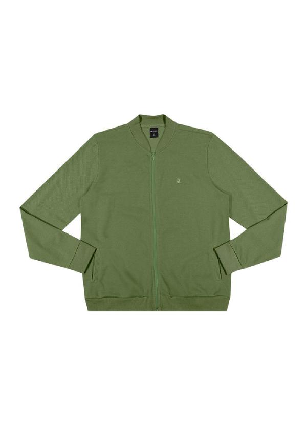 Rezzato - Jaqueta Minimalista Zíper Masculino Verde 3
