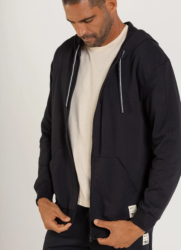 The Philippines - Jaqueta Moletom Masculina Preto 4