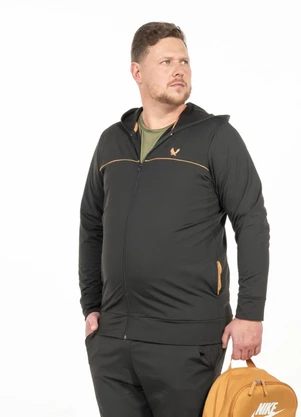 Cobertura - Jaqueta Plus Size Masculina Preto - COBERTURA