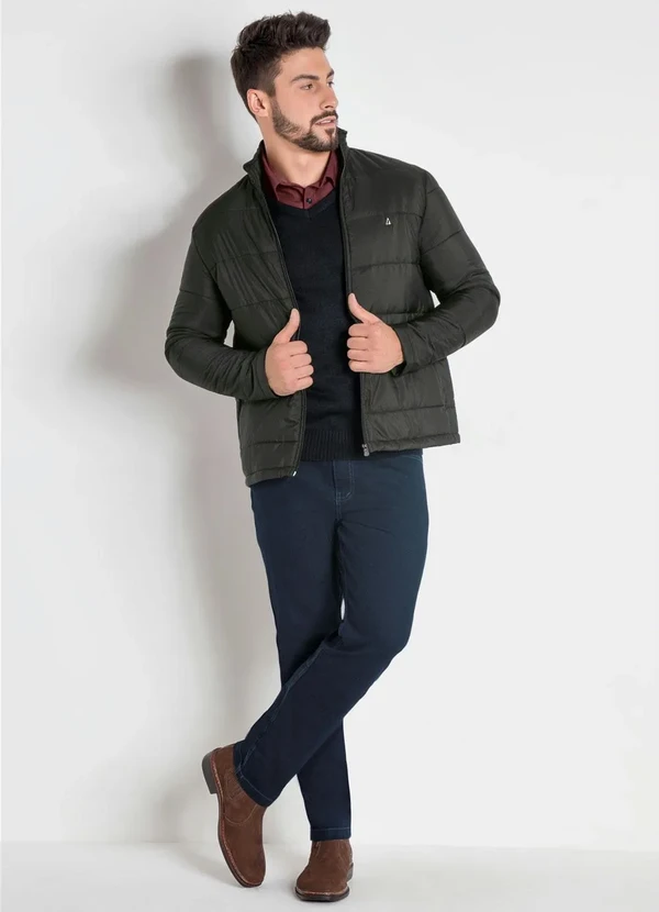 Actual - Jaqueta Preta com Enchimento Actual 3