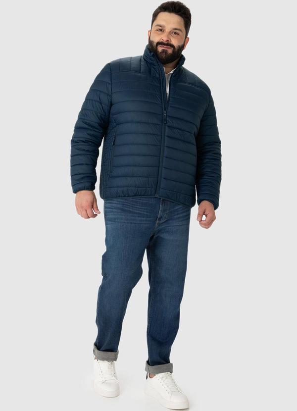 Malwee - Jaqueta Puffer Masculina Plus Azul 3