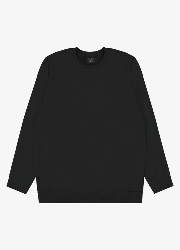 Diametro - Moletom Masculino Moletom Felpado Básico Preto