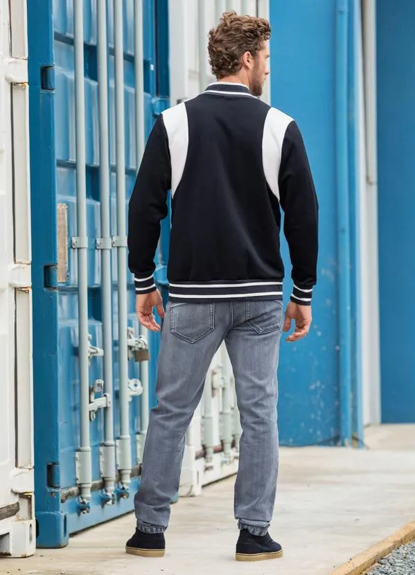 Actual - Casaco Preto e Branco Masculino 6