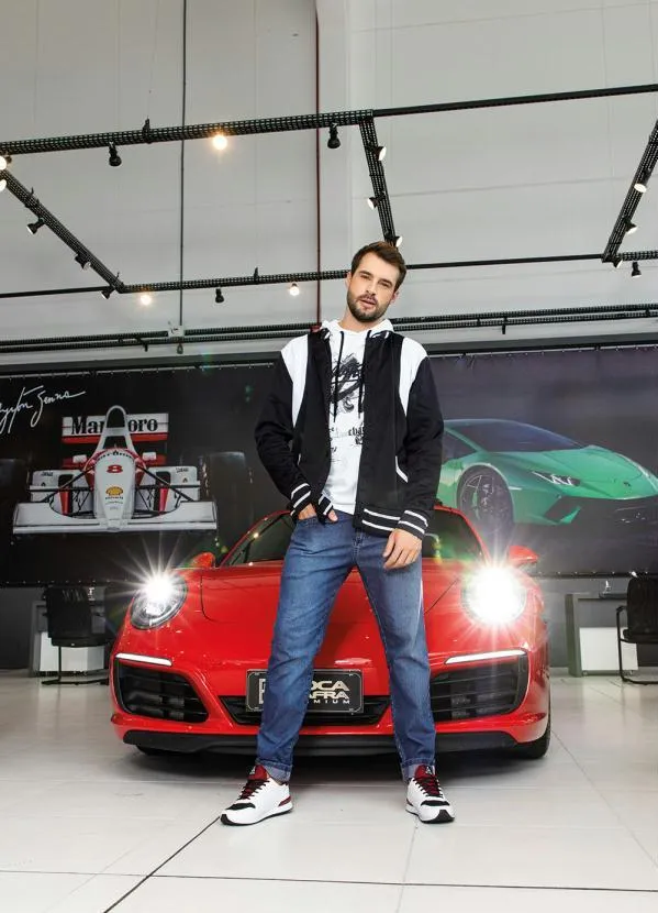 Actual - Casaco Preto e Branco Masculino 8