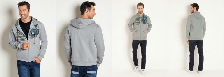 Jaqueta Masculina Cinza