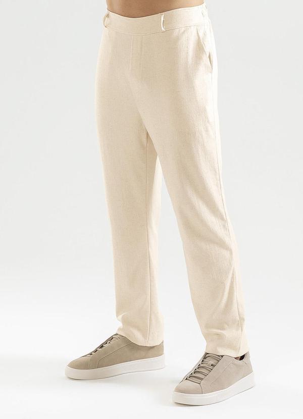Exco - Calça em Linho Bege